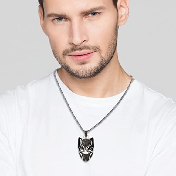Marvel Black Panther Pendant Necklace (Manufacturer Defect) - Picture 1 of 5